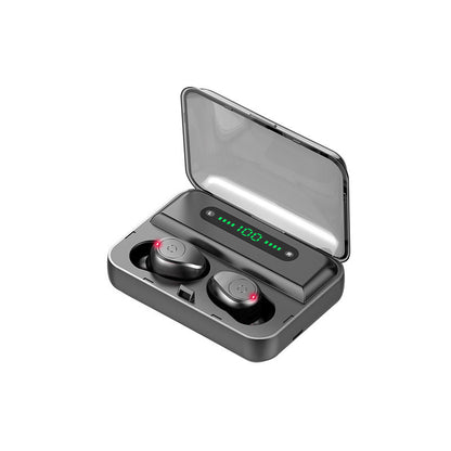 Multifunction Bluetooth 5.0 Headset with 2000 mAh Power Bank — Wireless Binaural Earbuds + Phone Charging Case