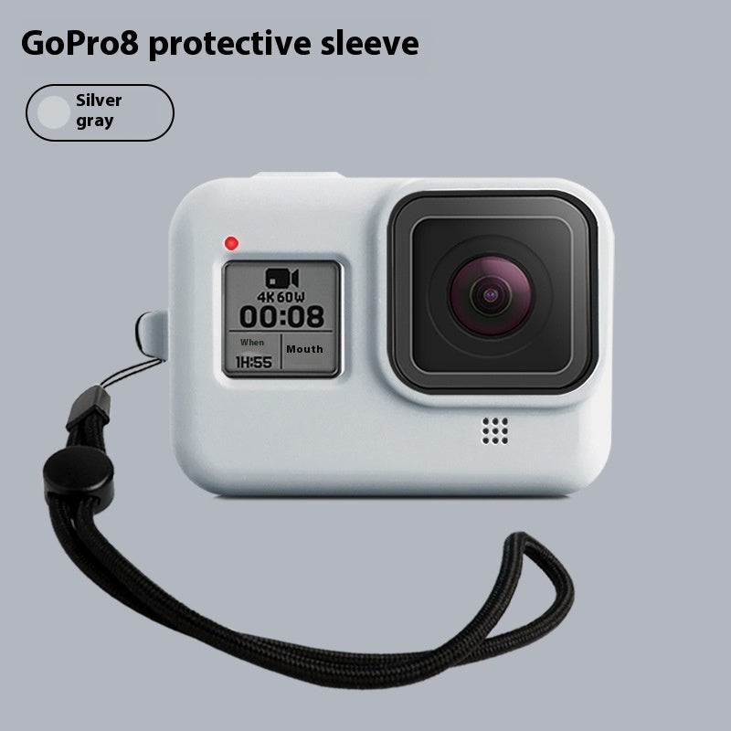 GoPro Hero8 Black Protective Silicone Sleeve with Lanyard - Accessories