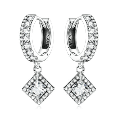 Exquisite Sparkling Zircon Earrings For Women