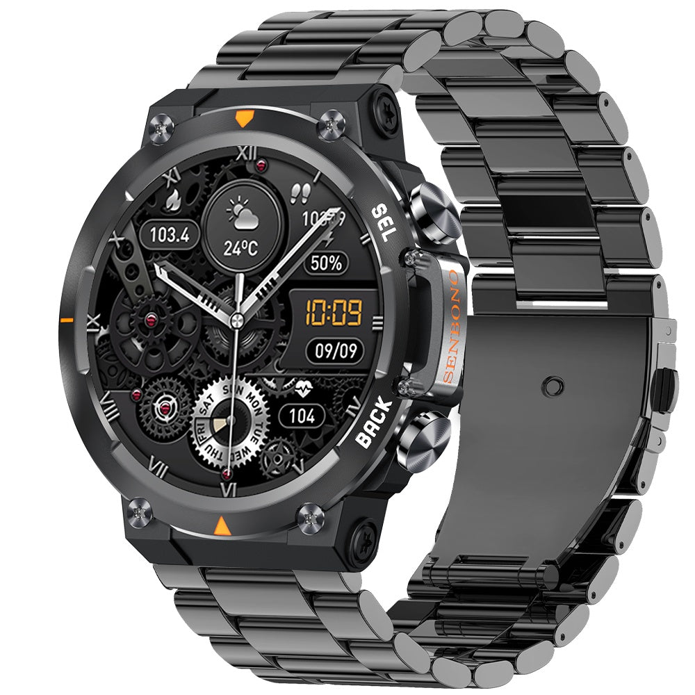 MAX18™ Men’s Smartwatch – 1.43″ AMOLED Display, Bluetooth Calling, AI Voice & Gesture Control
