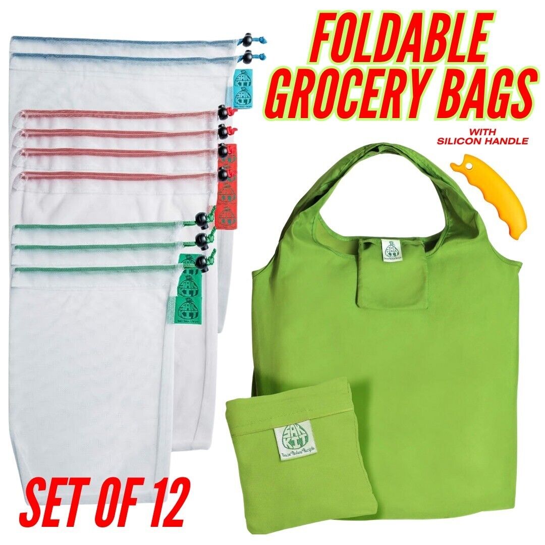 Eco Friendly Grocery Shopping Reusable Bag Vegetable Fruit Mesh Bags