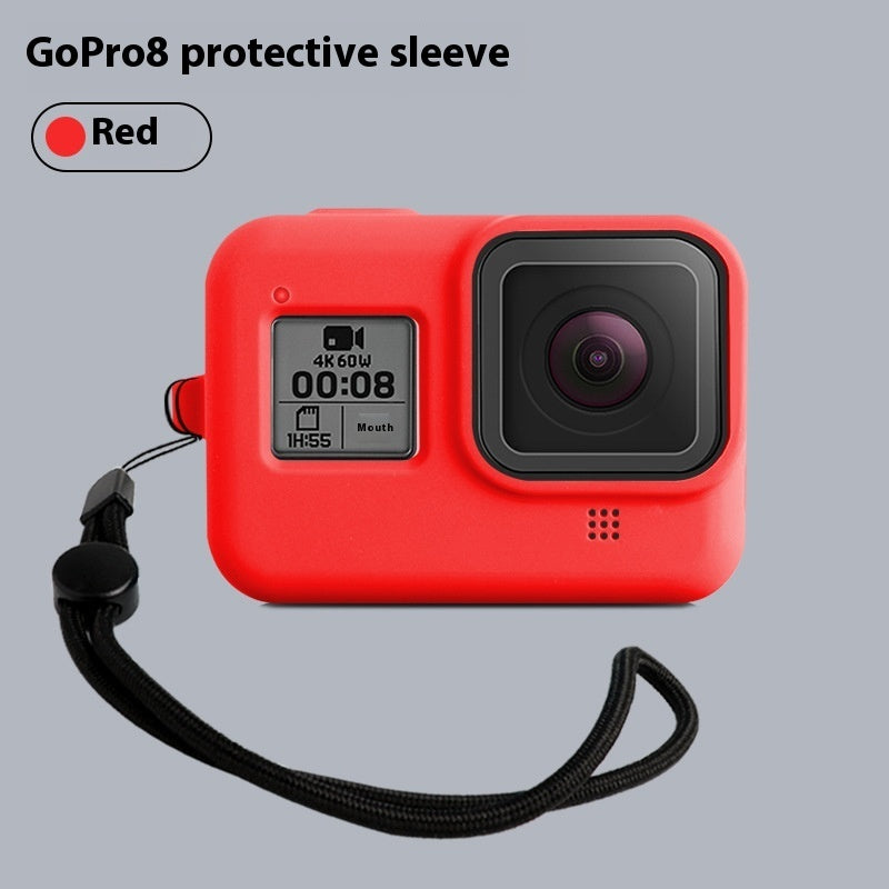 GoPro Hero8 Black Protective Silicone Sleeve with Lanyard - Accessories