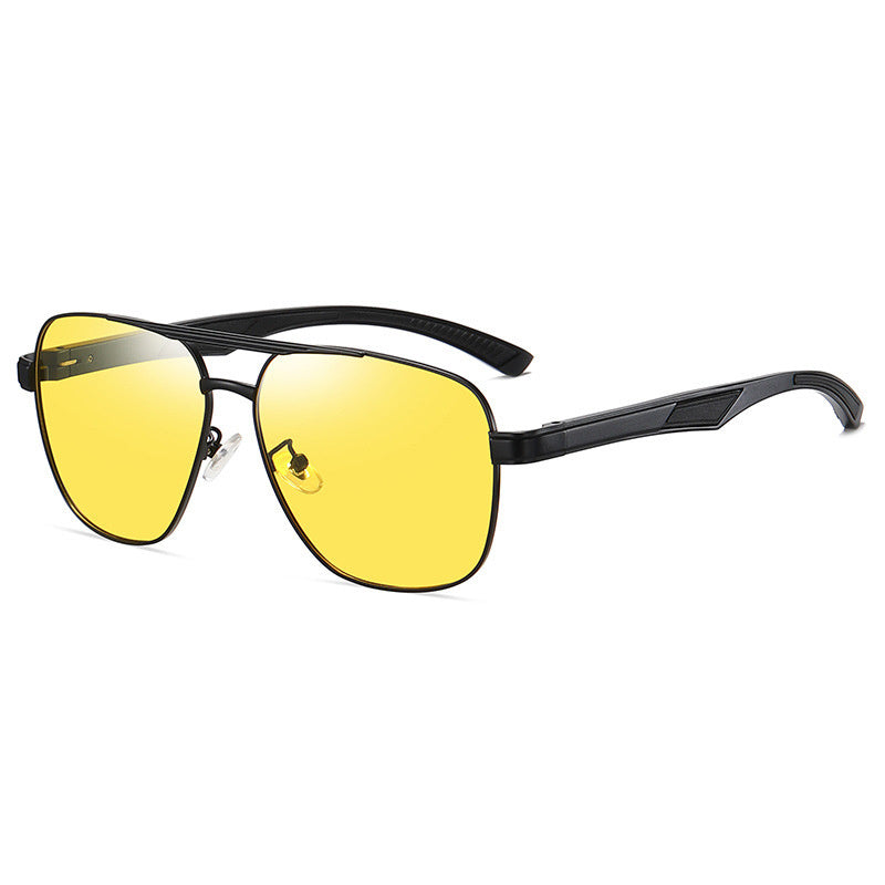 Men's Big Face Anti-Glare Anti-UV Polarized Sunglasses