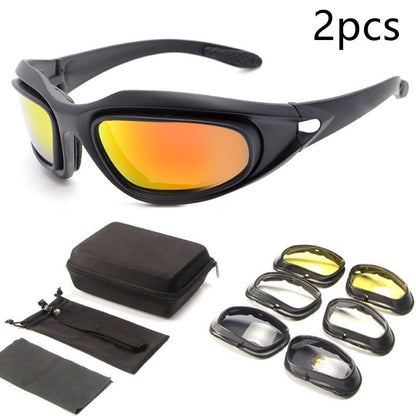 Goggles Polarized Tactical Sunglasses Outdoor Cycling Night Vision Dustproof Sunglasses