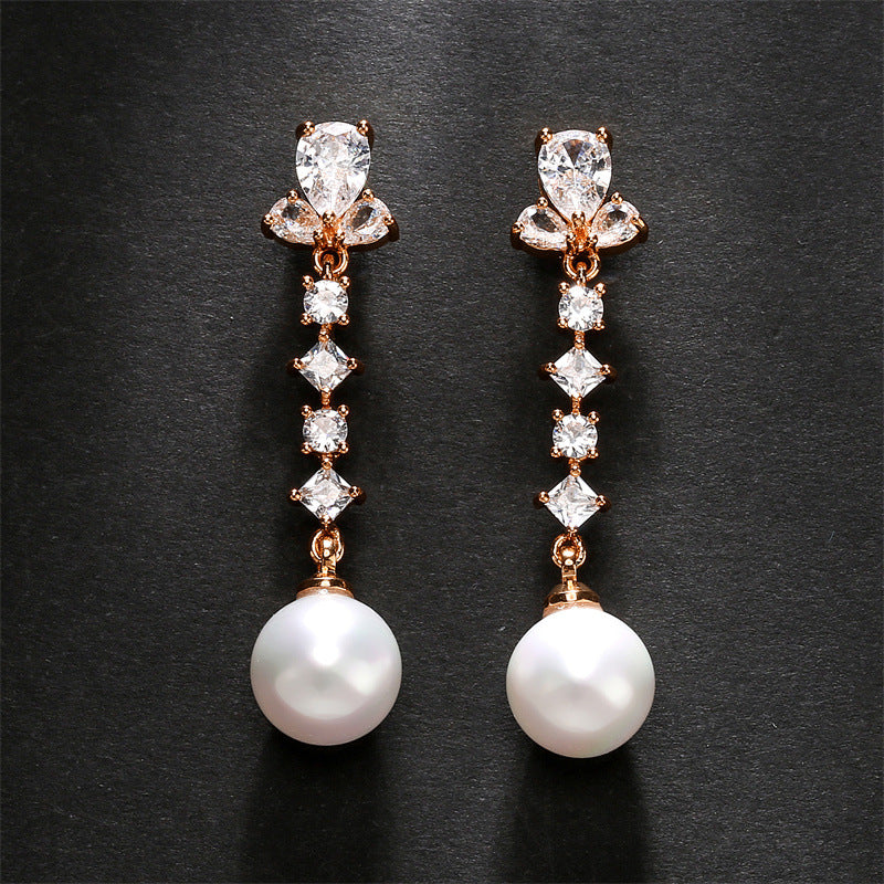 Women's Exquisite Sparkling Micro-inlaid Zircon Earrings