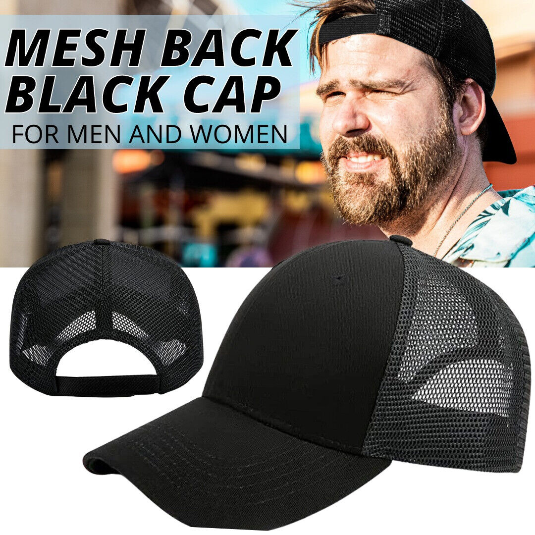 2 Pack Baseball Cap Ball Dad Hat Adjustable Plain Solid Washed Mesh Men Women