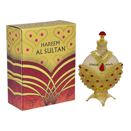 KHADLAJ PERFUMES Hareem Al Sultan Gold Concentrated Perfume Oil For Unisex, 1.18 Ounce