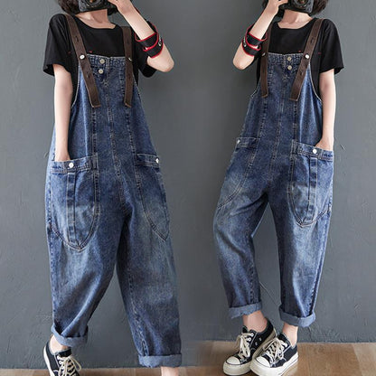 Women's Loose Overalls And Slim Student's Overalls