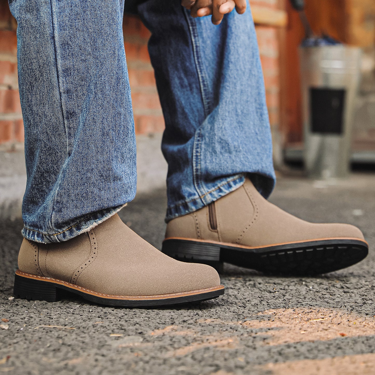 Fleece-like Men's Shoes New Autumn Boots
