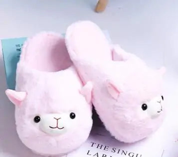 Fluffy Alpaca Slippers